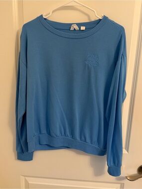 Roxy Long Sleeve Soft Blue Sweater Size Small